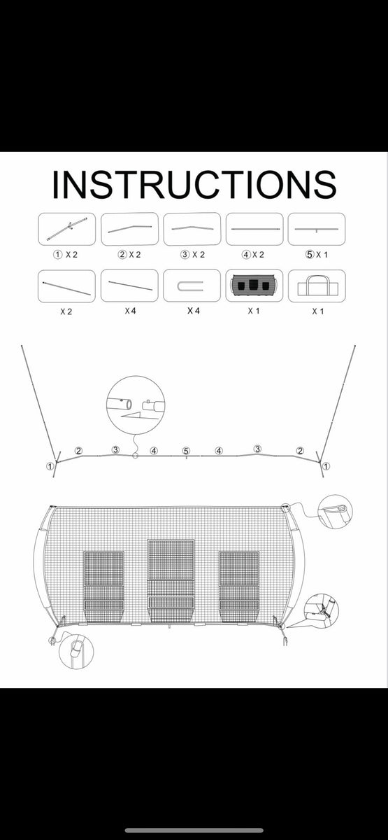 Net Only 22x10 Disc Golf Net (6 Target Pockets) Visionary Disc Golf