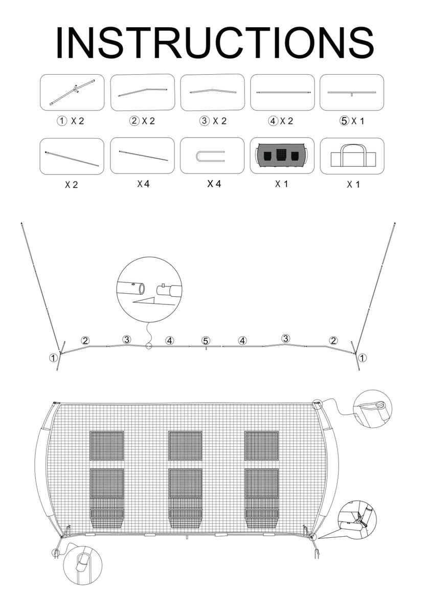 Net Only 22x10 Disc Golf Net (3 Target Pockets) Visionary Disc Golf
